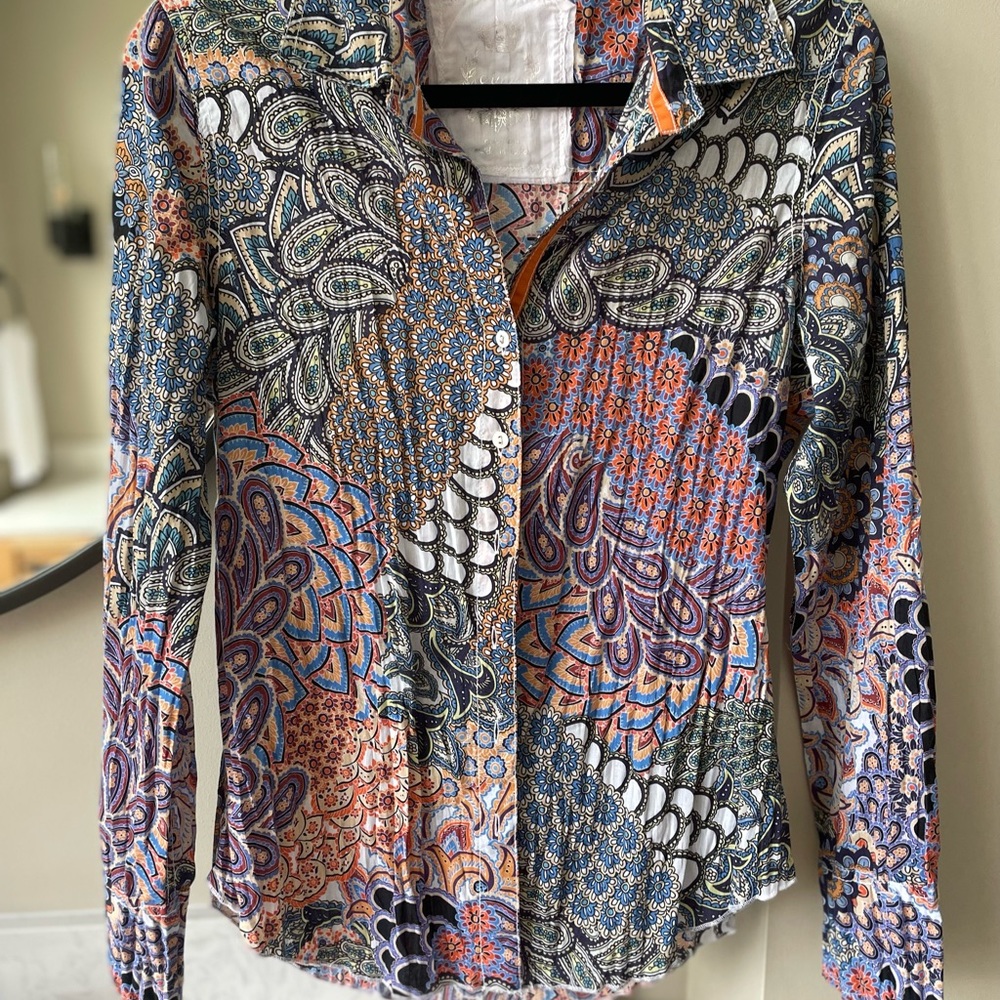 Cino cotton crinkle shirt